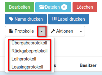 Übersicht der Protokolle