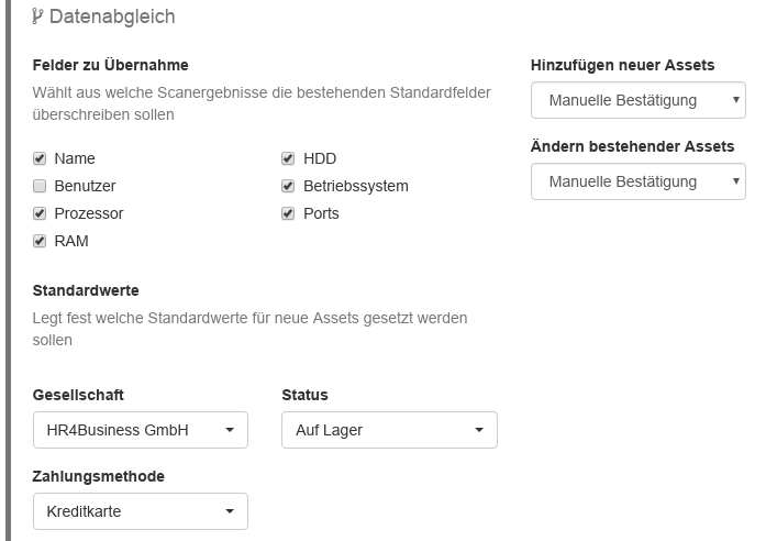 Schritt 1 - Discovery Setup