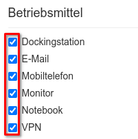 Abarbeitung der Checkliste