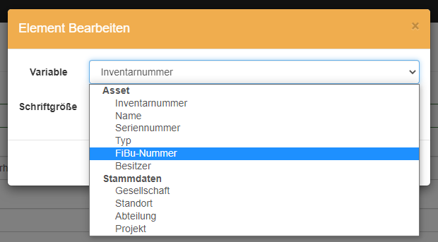 Neue Variable FiBu-Nummer
