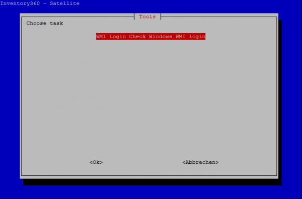 Satellit Konsole - WMI Login