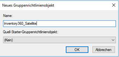 Neues Gruppenrichtlinienobjekt erstellen