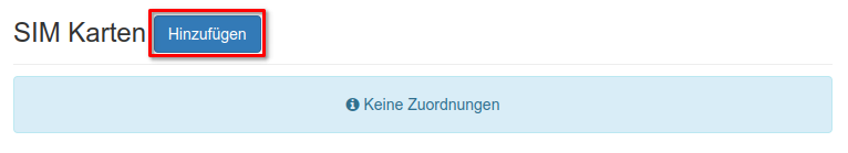 SIM-Karte hinzufügen