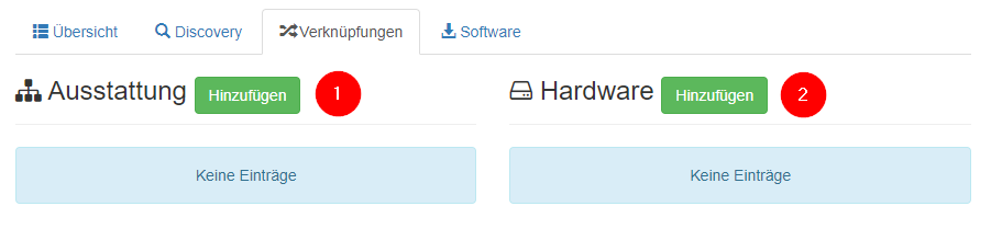 Austattung des Assets