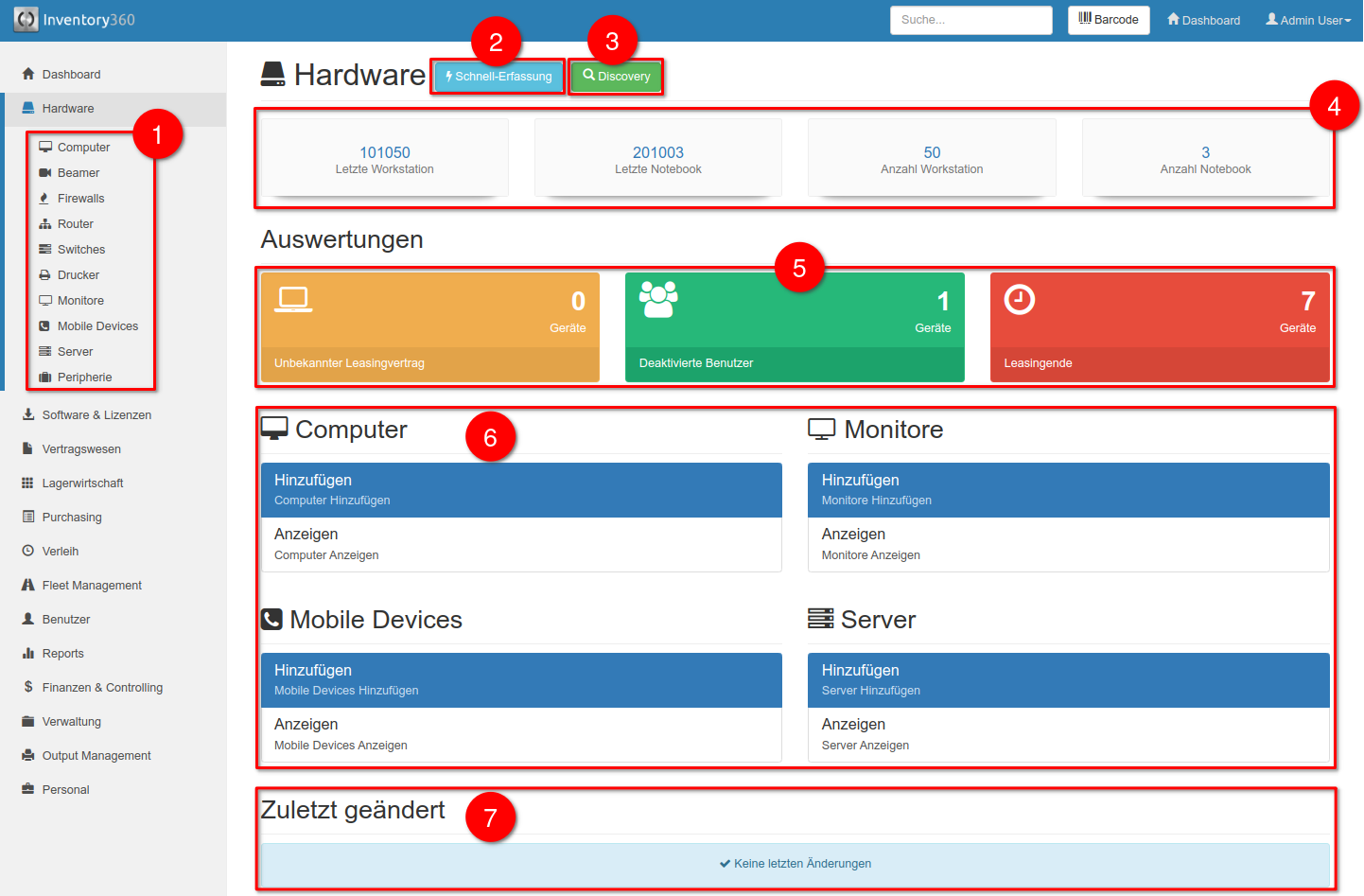 Aufbau - Hardware Dashboard