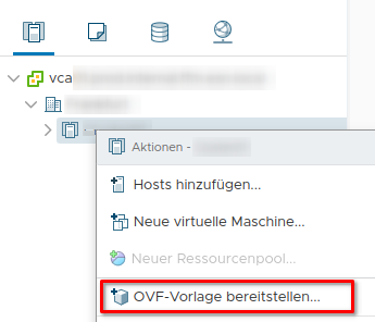 Neue OVF-Vorlage bereitstellen