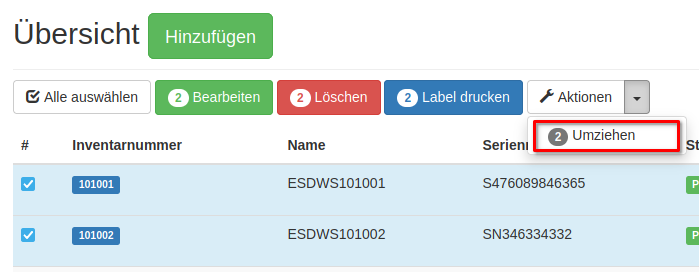 Allgemeine Infos zum Asset