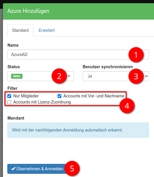 Azure AD Grundkonfiguration