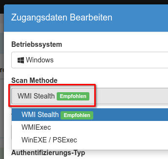 Wechsel zu WMI Stealth