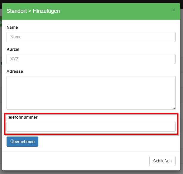 Custom Fields in den Stammdaten