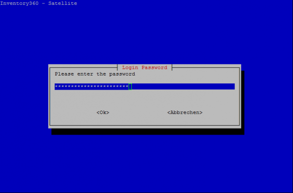 Satellit Konsole - Login Domain