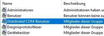 Gruppe aufrufen
