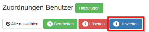 Benutzer Auswahl