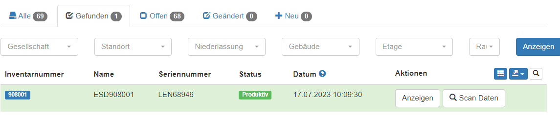 Gefundene Assets