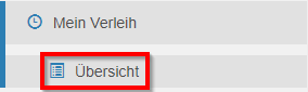 Zugriff auf den Verleih Bereich