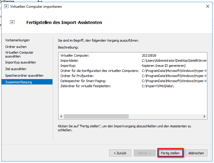 Schritt 7 - Zusammenfassung