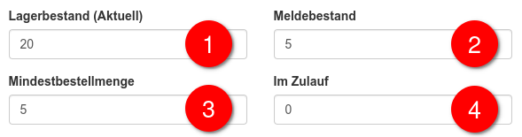 Anlegen eines neuen Lagerartikels
