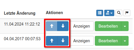 Sortierung von Lagerartikeln