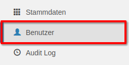 Benutzerverwaltung im Adminbereich