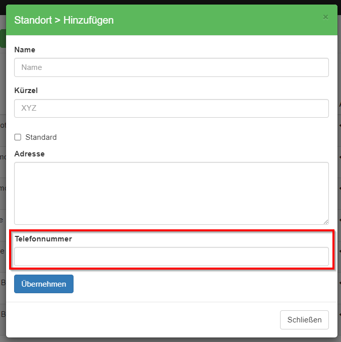Custom Fields in den Stammdaten