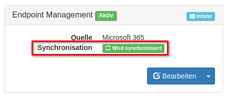 Synchronisations-Status von Microsoft Intune