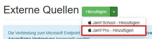 Auswahl der passenden externen Quelle