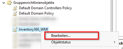 Gruppenrichtlinienobjekt bearbeiten