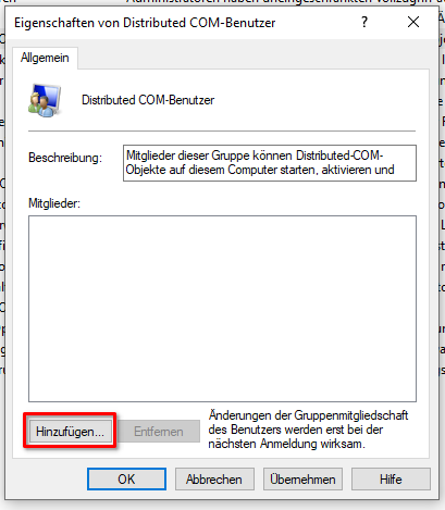 Benutzer der Gruppe hinzufügen