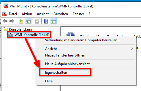 WMI Eigenschaften