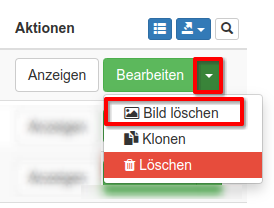 Bild eines Standardmodells löschen