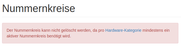 Nummernkreis bearbeiten