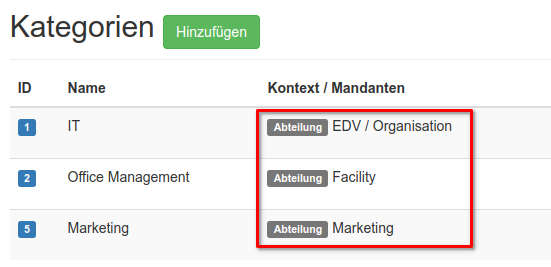 Zuweisung von Organisationseinheiten für Lagerbereiche