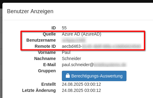 Prüfen der synchronisierten Daten
