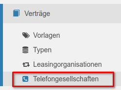 Verwaltung von Telefongesellschaften