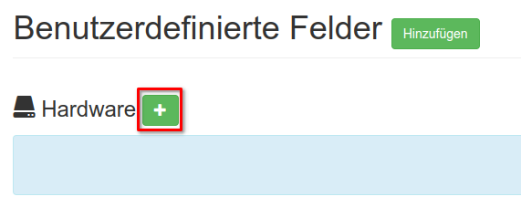 Asset Bereich für Custom Field