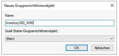 Neues Gruppenrichtlinienobjekt erstellen