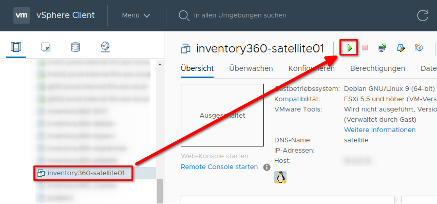 Virtuelle Maschine starten