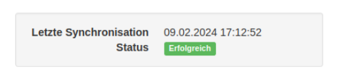 Anzeige des letzten erfolgreichen Syncs
