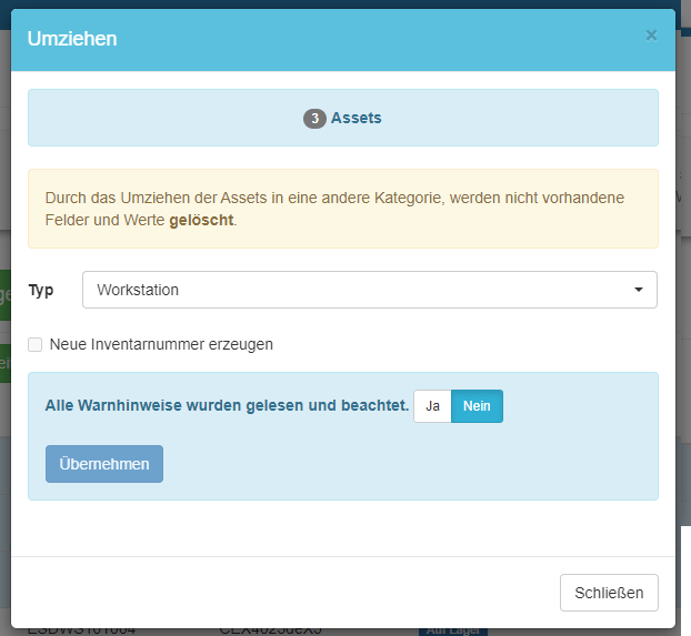 Auswahl der passenden Zielkategorie