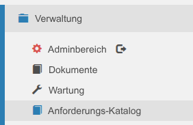 Zugriff auf den Anforderungs-Katalog