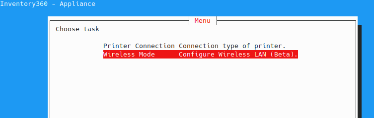 Auswahl Wireless Mode