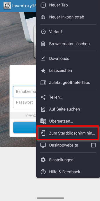 Kontext Menu - Chrome