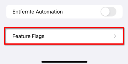 Feature Flags konfigurieren