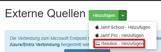 Auswahl der passenden externen Quelle