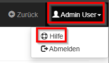 Aufruf der Hilfe