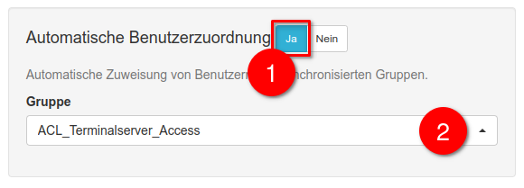 Gruppe auswählen