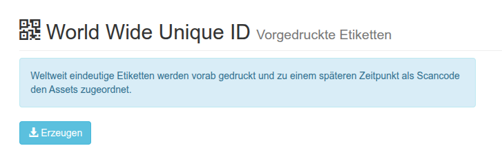 Erstellen von Label-Listen im Adminbereich