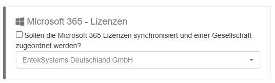 Deaktivierung des Microsoft 365 Lizenz-Syncs