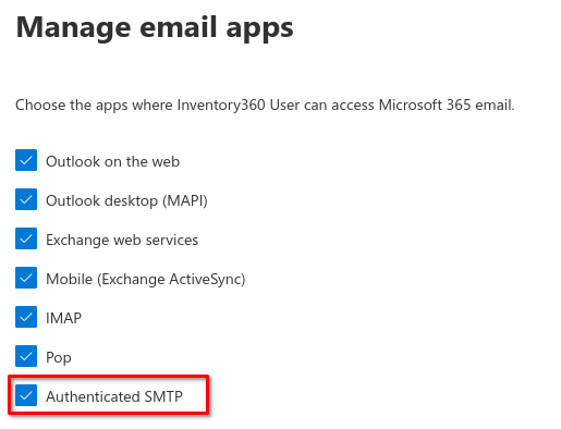 SMTP Authentifizierung aktivieren