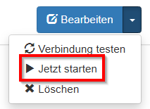 Sofortiger Start eines Scans
